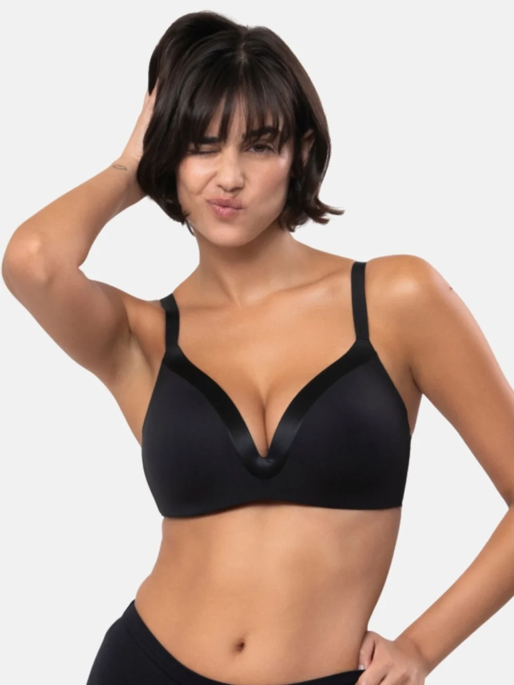 The Satin Grace (3D Molded) Black